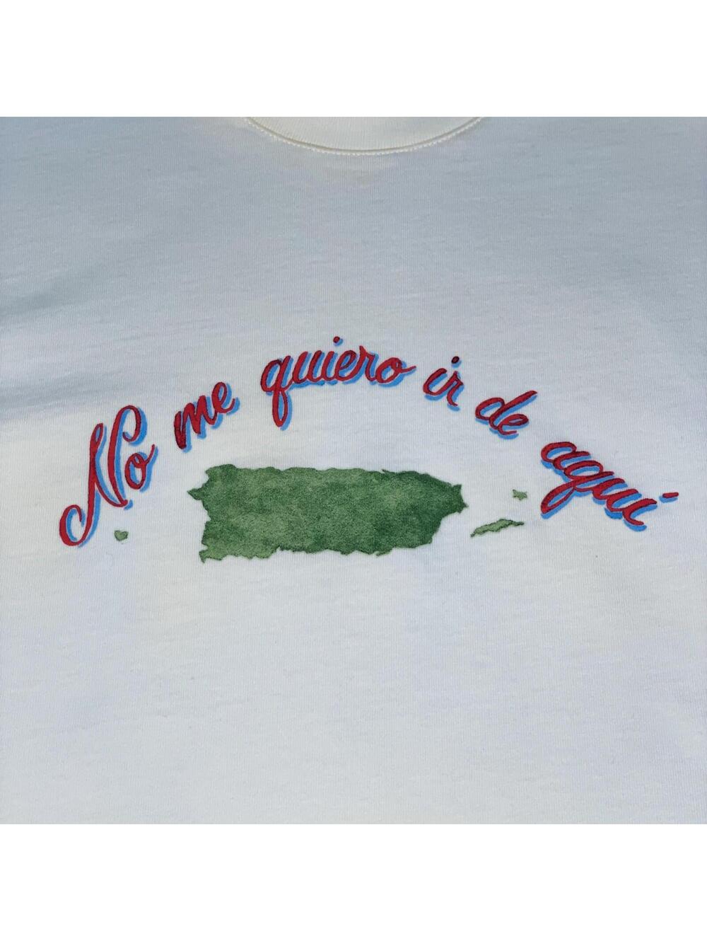 Bad Bunny "No me quiero ir de aqui” T-Shirt (S) Exclusive Puerto Rico Merch DtMf - Picture 3 of 11